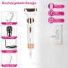 4 In 1 Women Electric Hair Shaver USB Rechargeable Hair Remover Cordless Eyebrow Nose Hair Trimmer