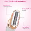 4 In 1 Women Electric Hair Shaver USB Rechargeable Hair Remover Cordless Eyebrow Nose Hair Trimmer